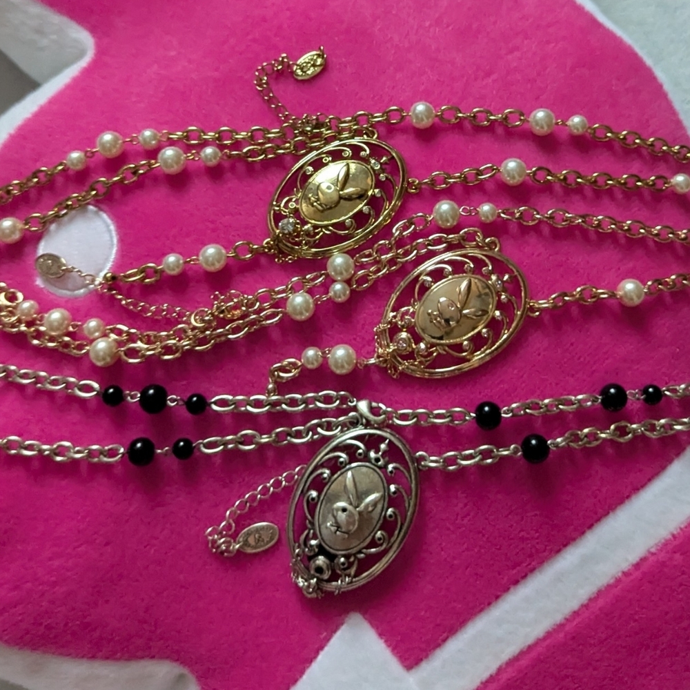 Playboy Gorgeous Pendant Necklaces Set Of 3